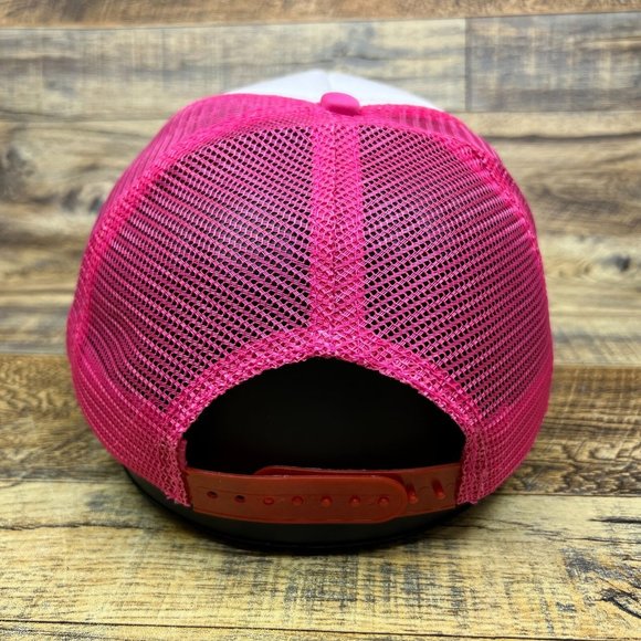 Are You Afraid Of The Dark Mens Trucker Hat Pink Snapback 90s Retro TV Ball Cap - Picture 5 of 8